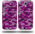 HEX Mesh Camo 01 Pink - Decal Style Skin (fits Samsung Galaxy S IV S4)