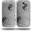 Feminine Yin Yang Gray - Decal Style Skin (fits Samsung Galaxy S IV S4)