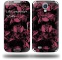 Skulls Confetti Pink - Decal Style Skin (fits Samsung Galaxy S IV S4)