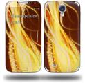 Mystic Vortex Yellow - Decal Style Skin (fits Samsung Galaxy S IV S4)