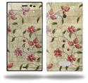 Flowers and Berries Red - Decal Style Skin (fits Nokia Lumia 928)