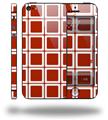 Squared Red Dark - Decal Style Vinyl Skin (compatible with Apple Original iPhone 5, NOT the iPhone 5C or 5S)