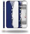 Ripped Colors Blue White - Decal Style Vinyl Skin (compatible with Apple Original iPhone 5, NOT the iPhone 5C or 5S)