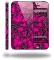 Scattered Skulls Hot Pink - Decal Style Vinyl Skin (compatible with Apple Original iPhone 5, NOT the iPhone 5C or 5S)