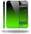 Smooth Fades Green Black - Decal Style Vinyl Skin (compatible with Apple Original iPhone 5, NOT the iPhone 5C or 5S)