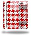 Houndstooth Red - Decal Style Vinyl Skin (compatible with Apple Original iPhone 5, NOT the iPhone 5C or 5S)
