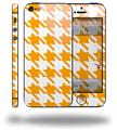 Houndstooth Orange - Decal Style Vinyl Skin (compatible with Apple Original iPhone 5, NOT the iPhone 5C or 5S)