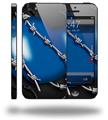 Barbwire Heart Blue - Decal Style Vinyl Skin (compatible with Apple Original iPhone 5, NOT the iPhone 5C or 5S)