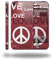Love and Peace Pink - Decal Style Vinyl Skin (compatible with Apple Original iPhone 5, NOT the iPhone 5C or 5S)
