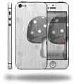 Mushrooms Gray - Decal Style Vinyl Skin (compatible with Apple Original iPhone 5, NOT the iPhone 5C or 5S)