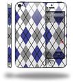 Argyle Blue and Gray - Decal Style Vinyl Skin (compatible with Apple Original iPhone 5, NOT the iPhone 5C or 5S)