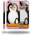 Penguins on Pink - Decal Style Vinyl Skin (compatible with Apple Original iPhone 5, NOT the iPhone 5C or 5S)