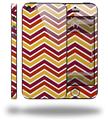 Zig Zag Yellow Burgundy Orange - Decal Style Vinyl Skin (compatible with Apple Original iPhone 5, NOT the iPhone 5C or 5S)