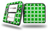 Squared Green - Decal Style Vinyl Skin fits Nintendo 2DS - 2DS NOT INCLUDED