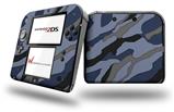 Camouflage Blue - Decal Style Vinyl Skin fits Nintendo 2DS - 2DS NOT INCLUDED