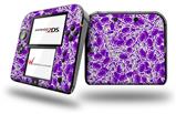 Scattered Skulls Purple - Decal Style Vinyl Skin fits Nintendo 2DS - 2DS NOT INCLUDED