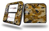 HEX Mesh Camo 01 Orange - Decal Style Vinyl Skin fits Nintendo 2DS - 2DS NOT INCLUDED