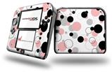 Lots of Dots Pink on White - Decal Style Vinyl Skin fits Nintendo 2DS - 2DS NOT INCLUDED