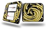 Alecias Swirl 02 Yellow - Decal Style Vinyl Skin fits Nintendo 2DS - 2DS NOT INCLUDED