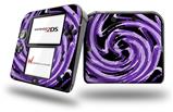 Alecias Swirl 02 Purple - Decal Style Vinyl Skin fits Nintendo 2DS - 2DS NOT INCLUDED