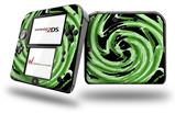 Alecias Swirl 02 Green - Decal Style Vinyl Skin fits Nintendo 2DS - 2DS NOT INCLUDED