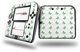Pastel Butterflies Green on White - Decal Style Vinyl Skin fits Nintendo 2DS - 2DS NOT INCLUDED