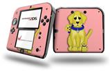 Puppy Dogs on Pink - Decal Style Vinyl Skin fits Nintendo 2DS - 2DS NOT INCLUDED