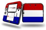 Red White and Blue - Decal Style Vinyl Skin fits Nintendo 2DS - 2DS NOT INCLUDED