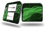 Mystic Vortex Green - Decal Style Vinyl Skin fits Nintendo 2DS - 2DS NOT INCLUDED