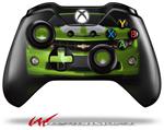 Decal Style Skin for Microsoft XBOX One Wireless Controller 2010 Chevy Camaro Green - White Stripes on Black - (CONTROLLER NOT INCLUDED)