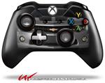 Decal Style Skin for Microsoft XBOX One Wireless Controller 2010 Chevy Camaro Silver - Black Stripes on Black - (CONTROLLER NOT INCLUDED)