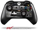 Decal Style Skin for Microsoft XBOX One Wireless Controller 2010 Chevy Camaro Silver - White Stripes on Black - (CONTROLLER NOT INCLUDED)