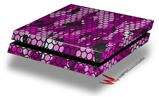 Vinyl Decal Skin Wrap compatible with Sony PlayStation 4 Original Console HEX Mesh Camo 01 Pink (PS4 NOT INCLUDED)
