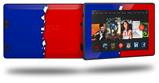 Ripped Colors Blue Red - Decal Style Skin fits 2013 Amazon Kindle Fire HD 7 inch