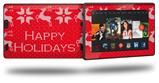 Ugly Holiday Christmas Sweater - Happy Holidays Sweater Red 01 - Decal Style Skin fits 2013 Amazon Kindle Fire HD 7 inch