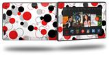 Lots of Dots Red on White - Decal Style Skin fits 2013 Amazon Kindle Fire HD 7 inch
