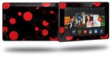 Lots of Dots Red on Black - Decal Style Skin fits 2013 Amazon Kindle Fire HD 7 inch