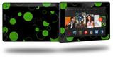 Lots of Dots Green on Black - Decal Style Skin fits 2013 Amazon Kindle Fire HD 7 inch