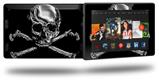 Chrome Skull on Black - Decal Style Skin fits 2013 Amazon Kindle Fire HD 7 inch