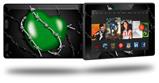 Barbwire Heart Green - Decal Style Skin fits 2013 Amazon Kindle Fire HD 7 inch
