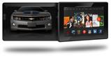 2010 Chevy Camaro Cyber Gray - Black Stripes on Black - Decal Style Skin fits 2013 Amazon Kindle Fire HD 7 inch