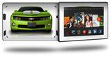 2010 Chevy Camaro Green - White Stripes - Decal Style Skin fits 2013 Amazon Kindle Fire HD 7 inch