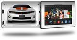 2010 Chevy Camaro White - Orange Stripes - Decal Style Skin fits 2013 Amazon Kindle Fire HD 7 inch