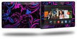 Twisted Garden Hot Pink and Blue - Decal Style Skin fits 2013 Amazon Kindle Fire HD 7 inch