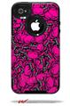 Scattered Skulls Hot Pink - Decal Style Vinyl Skin fits Otterbox Commuter iPhone4/4s Case (CASE SOLD SEPARATELY)