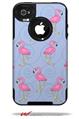 Flamingos on Blue - Decal Style Vinyl Skin fits Otterbox Commuter iPhone4/4s Case (CASE SOLD SEPARATELY)