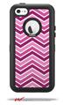 Zig Zag Pinks - Decal Style Vinyl Skin fits Otterbox Defender iPhone 5C Case (CASE SOLD SEPARATELY)