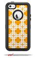 Boxed Orange - Decal Style Vinyl Skin fits Otterbox Defender iPhone 5C Case (CASE SOLD SEPARATELY)
