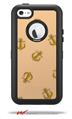 Anchors Away Peach - Decal Style Vinyl Skin fits Otterbox Defender iPhone 5C Case (CASE SOLD SEPARATELY)