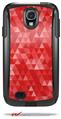Triangle Mosaic Red - Decal Style Vinyl Skin fits Otterbox Commuter Case for Samsung Galaxy S4 (CASE SOLD SEPARATELY)